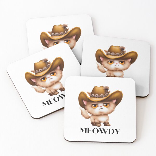 Item preview, Meowdy cat Cowboy cowgirl T-shirt designed and sold by Nerdygirlteez.