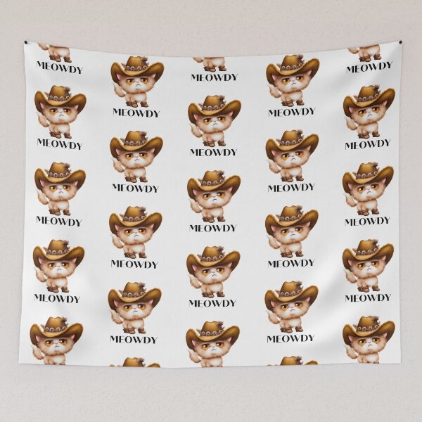 Item preview, Meowdy cat Cowboy cowgirl T-shirt designed and sold by Nerdygirlteez.