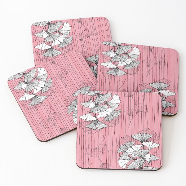 Item preview, Gingko Leaves Pink designed and sold by bloodberi.
