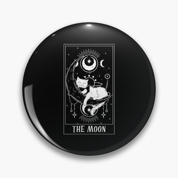 Item preview, The Moon Tarot Card Funny Cat Tarot Card A Tarot Cartomancy designed and sold by Nessshirts.