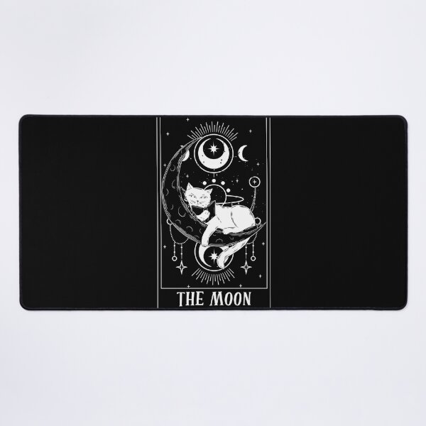 Item preview, The Moon Tarot Card Funny Cat Tarot Card A Tarot Cartomancy designed and sold by Nessshirts.