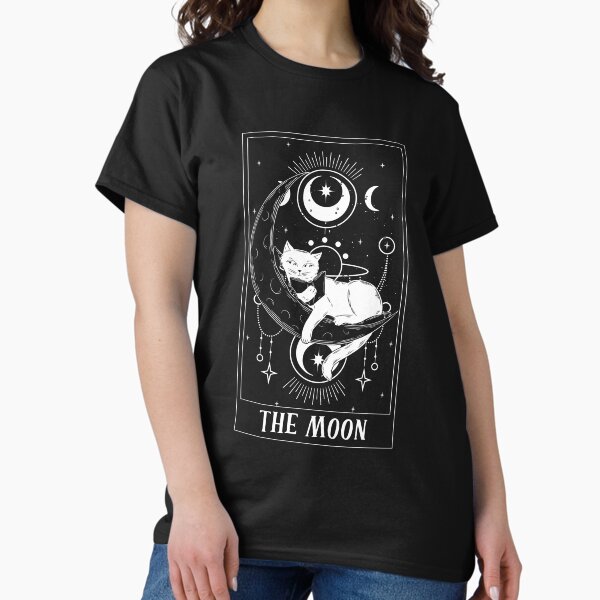 Item preview, The Moon Tarot Card Funny Cat Tarot Card A Tarot Cartomancy designed and sold by Nessshirts.