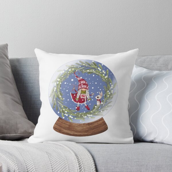 Item preview, Snow Globe Christmas Gnome Girl with a Candy Canes 2 designed and sold by TasimaDesign.
