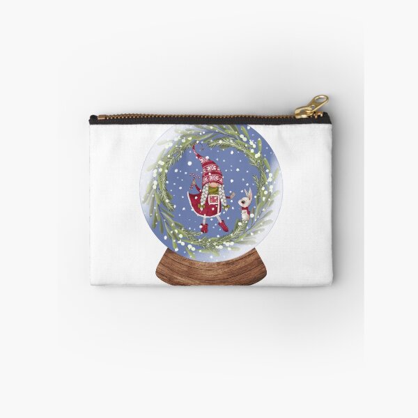 Item preview, Snow Globe Christmas Gnome Girl with a Candy Canes 2 designed and sold by TasimaDesign.