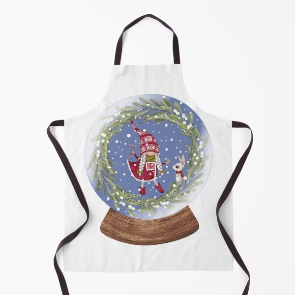 Item preview, Snow Globe Christmas Gnome Girl with a Candy Canes 2 designed and sold by TasimaDesign.