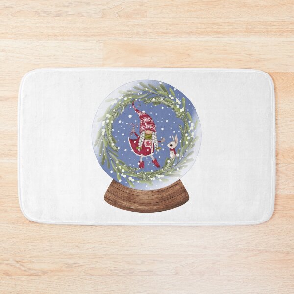 Item preview, Snow Globe Christmas Gnome Girl with a Candy Canes 2 designed and sold by TasimaDesign.