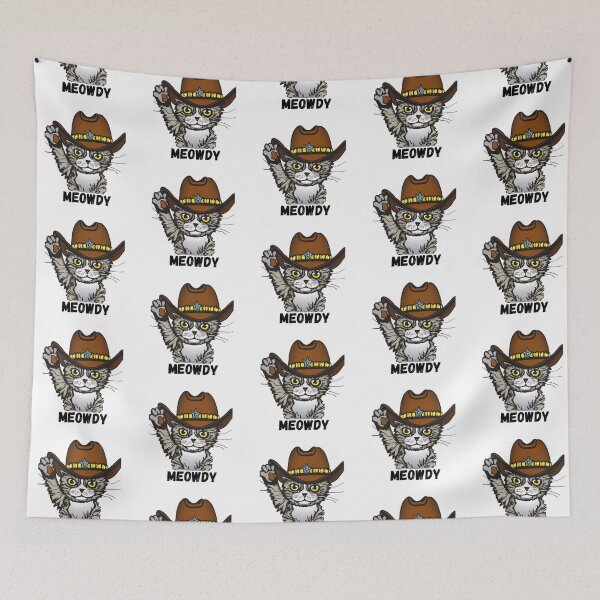 Item preview, Meowdy cat Cowboy cowgirl T-shirt designed and sold by Nerdygirlteez.