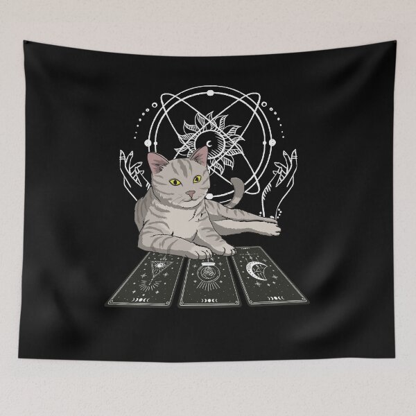 Item preview, Cat Tarot Card Reader Awesome Tarot Cards Reading Cartomancy designed and sold by Nessshirts.