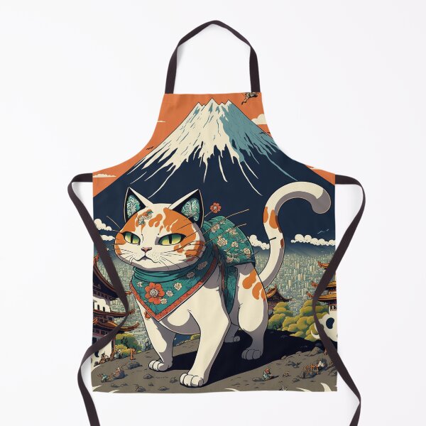 Item preview, Cute cat in Japanese vintage style. 6 designed and sold by OnPotion.