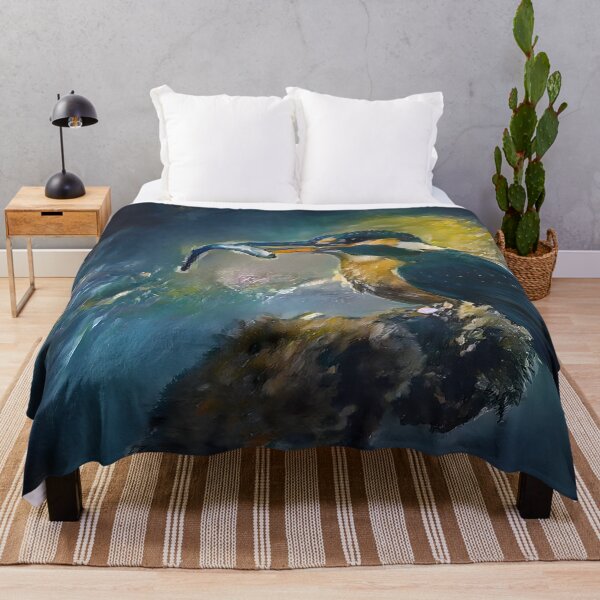 Item preview, Kingfisher and fish designed and sold by WildBirdArt.