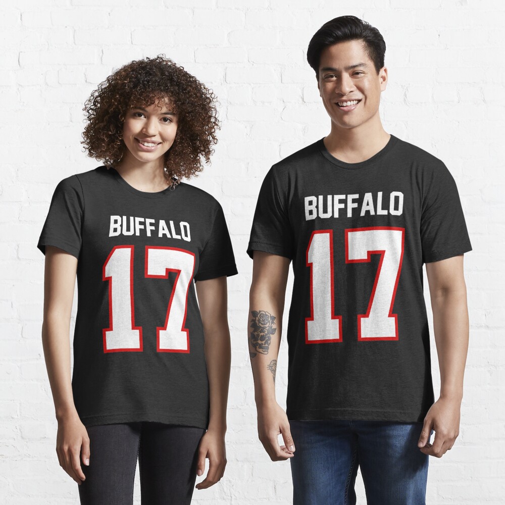 Buffalo 17 Football T-Shirt Medium / Grey