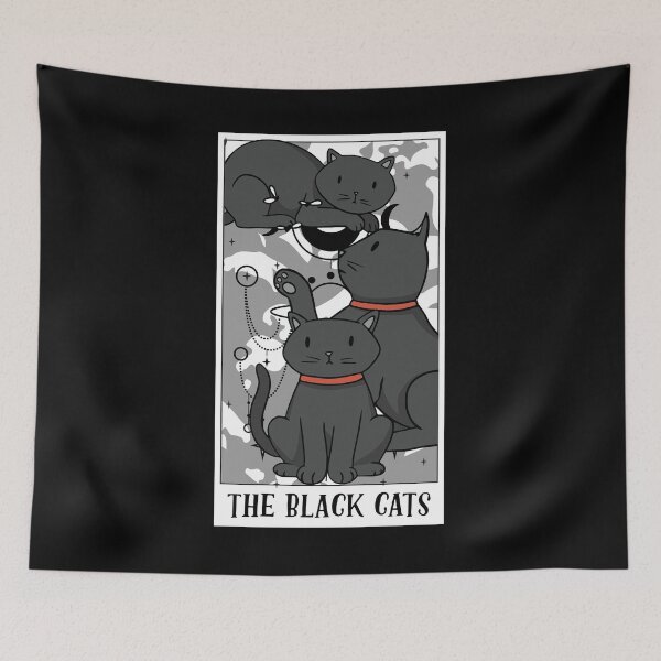 Item preview, Funny The Black Cats Tarot Card The Cat Tarot Cartomancy Fan designed and sold by Nessshirts.