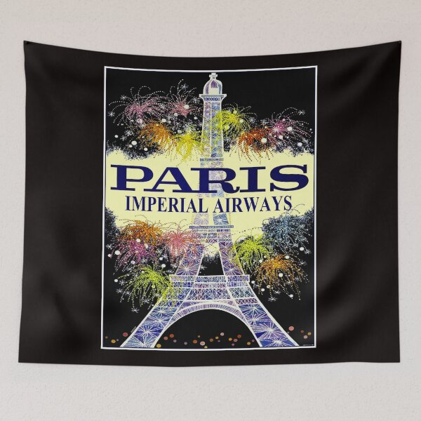 Item preview, IMPERIAL AIRWAYS : Vintage Fly to Paris Advertising Print designed and sold by posterbobs.