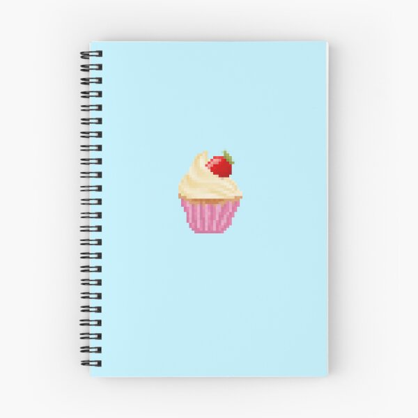 Item preview, Retro Pixel Vanilla Strawberry Frosted Cupcakes designed and sold by 8BitTrip.