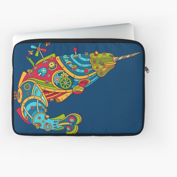 Narwhal, cool art from the AlphaPod Collection Laptop Sleeve