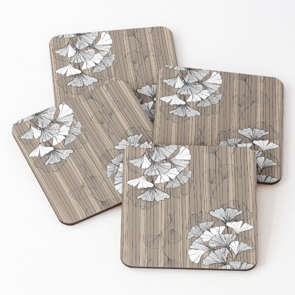 Item preview, Gingko Leaves Brown designed and sold by bloodberi.