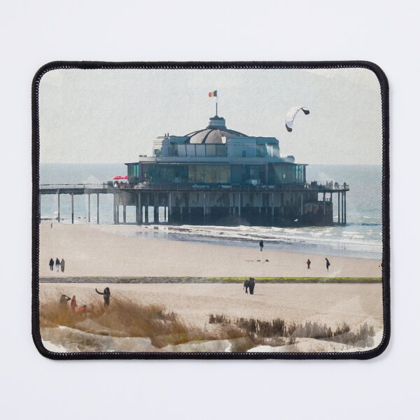 Item preview, watercolor of jetty of Blankenberge designed and sold by FotoMahieu.