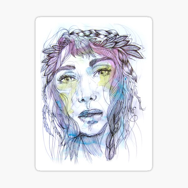 Item preview, Graphic Tee - Pen and watercolor designed and sold by Nalee Creative Designs.