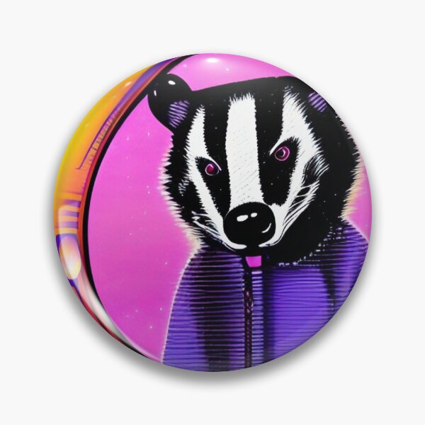 Item preview, Trippy psychedelic badger animal art designed and sold by Neo-Expression.