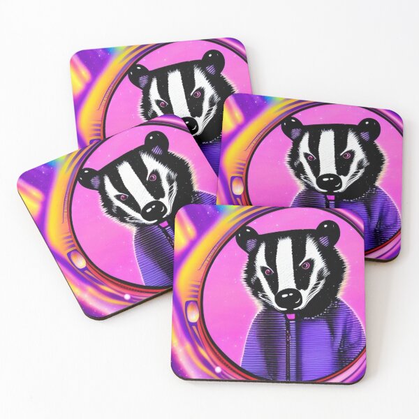 Item preview, Trippy psychedelic badger animal art designed and sold by Neo-Expression.