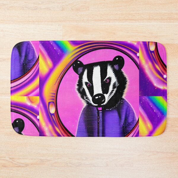 Item preview, Trippy psychedelic badger animal art designed and sold by Neo-Expression.
