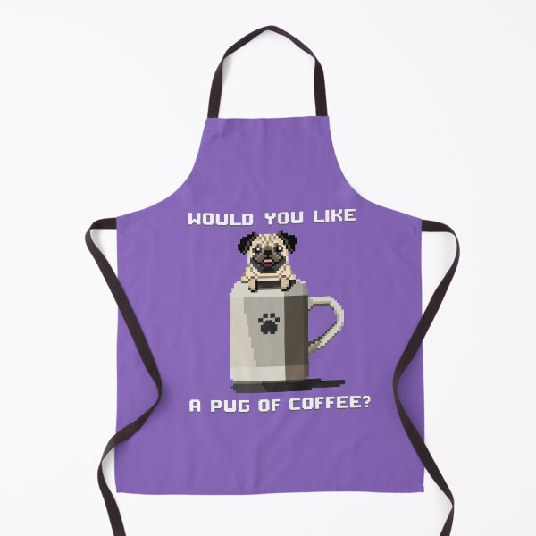 Item preview, Would You Like a Pug of Coffee? (Lilac Bush) designed and sold by PixelByFatbeard.