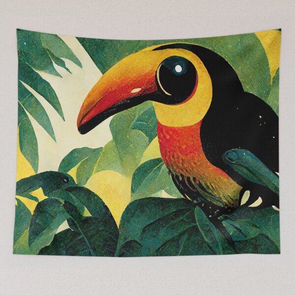 Item preview, Toucan Bird in South American Tropical Rainforest designed and sold by madtoyman.