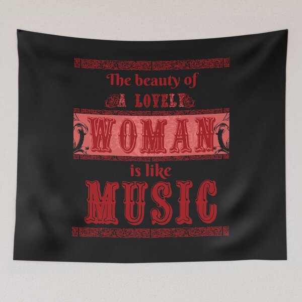 Item preview, The beauty of lovely woman is like music  designed and sold by Degiab.