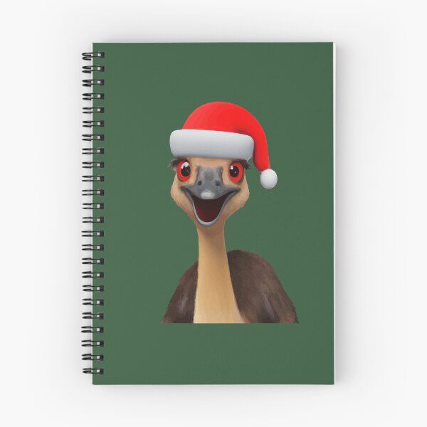 Item preview, Santas Aussie Helper - Cute Christmas Emu designed and sold by taiche.