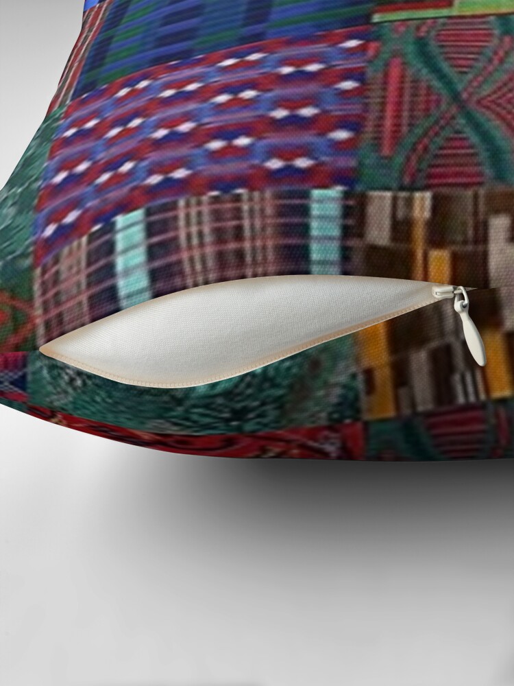 LONDON TRANSPORT FABRIC MONTAGE MOQUETTE SEAT COVER Pillow