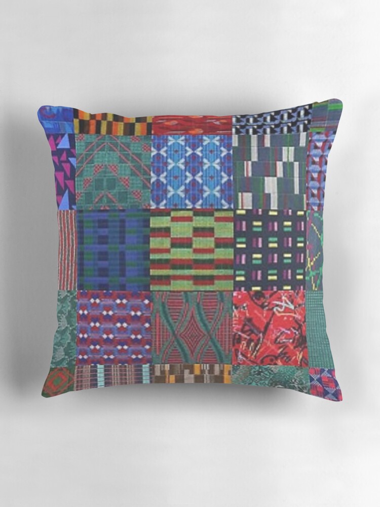 LONDON TRANSPORT FABRIC MONTAGE MOQUETTE SEAT COVER Pillow