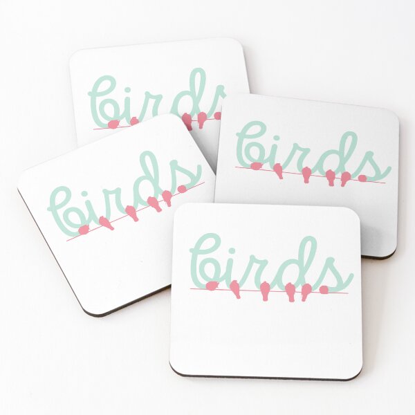 Item preview, birds text with cute colors designed and sold by TheWaterBirds.