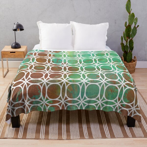 Item preview, Geometric Green marble effect pattern designed and sold by TipTopTapo.