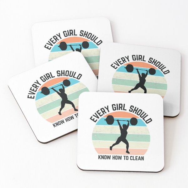Item preview, Every Girl Should Know How To Clean Weight Lifting designed and sold by GeorgiHeyward.