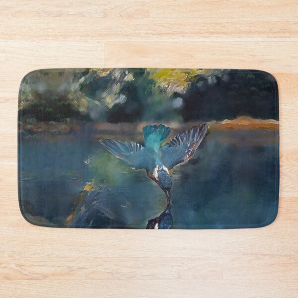 Item preview, Diving Kingfisher designed and sold by WildBirdArt.