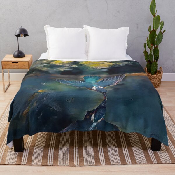 Item preview, Diving Kingfisher designed and sold by WildBirdArt.