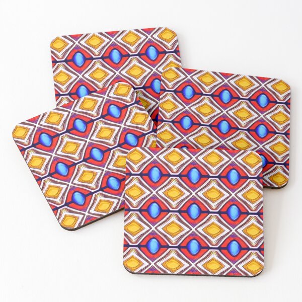 Item preview, Patrón de diseño africano colorido, arte africano designed and sold by Huesoffun.