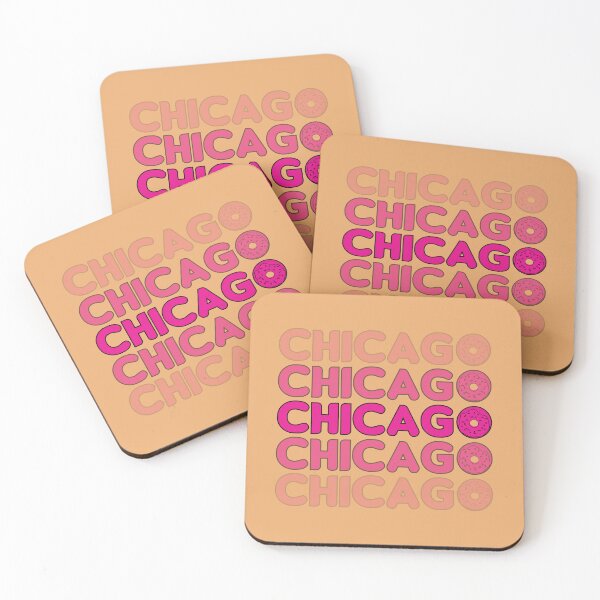 Item preview, Chicago illinois state donut typography designed and sold by Donutlovers.