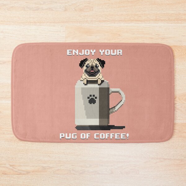 Item preview, Enjoy Your Pug of Coffee! (Tumbleweed) designed and sold by PixelByFatbeard.
