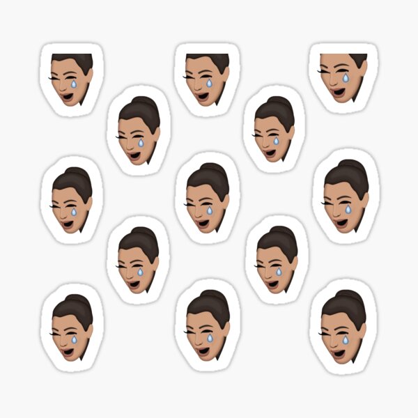 kim crying Sticker