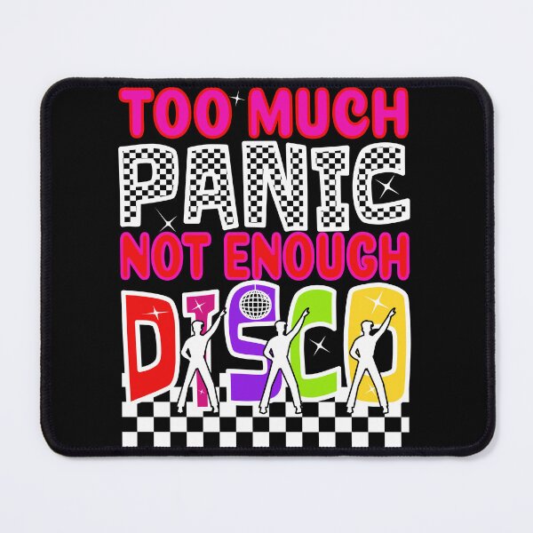 Item preview, Red and Pink Too Much Panic Not Enough Disco designed and sold by SunnyBrand.