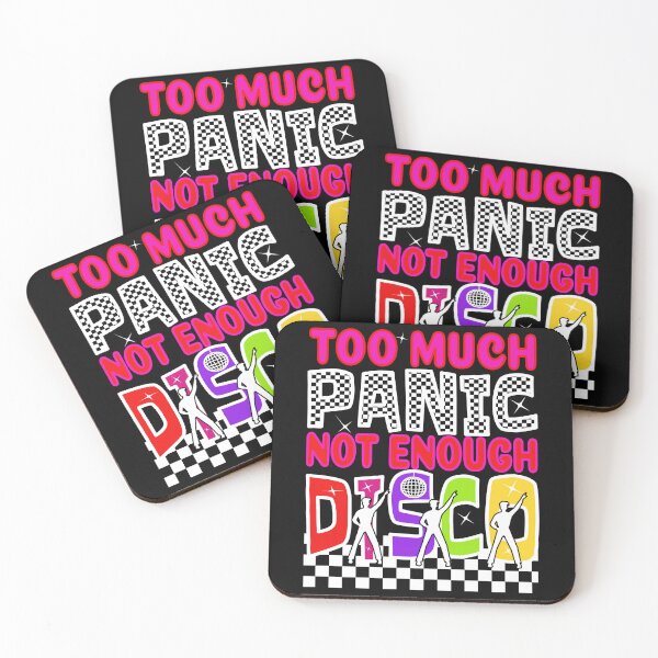 Item preview, Red and Pink Too Much Panic Not Enough Disco designed and sold by SunnyBrand.