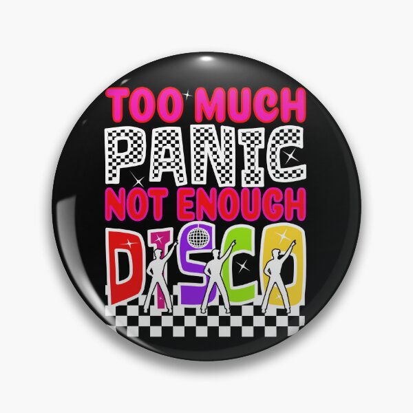 Item preview, Red and Pink Too Much Panic Not Enough Disco designed and sold by SunnyBrand.