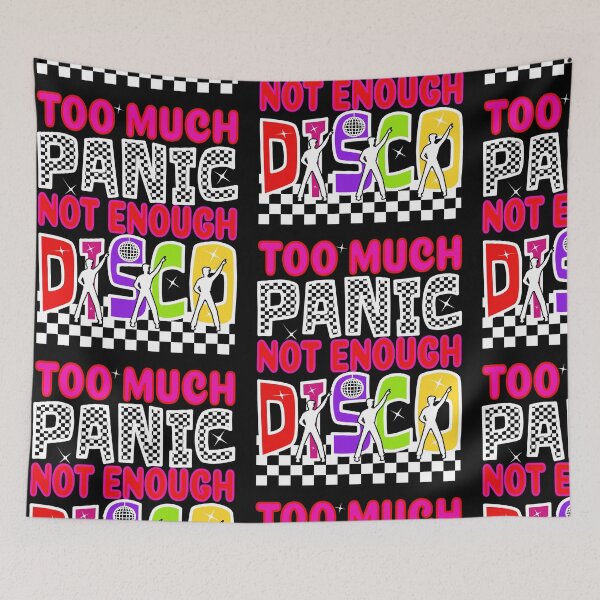 Item preview, Red and Pink Too Much Panic Not Enough Disco designed and sold by SunnyBrand.