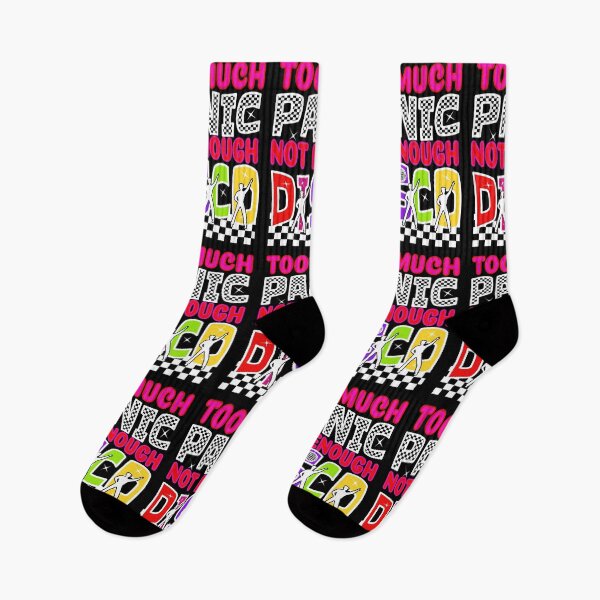 Item preview, Red and Pink Too Much Panic Not Enough Disco designed and sold by SunnyBrand.
