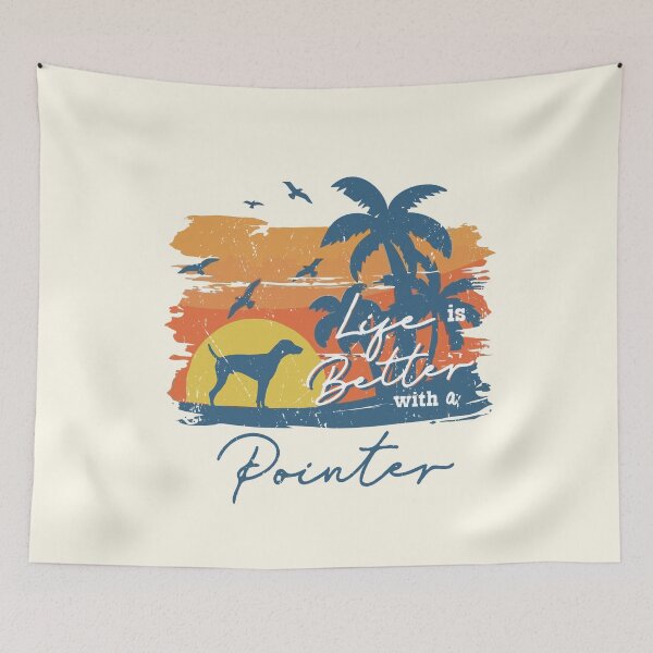 Item preview, Life is Better With Pointer Beach Sunset Retro Vintage designed and sold by rafaeltto.