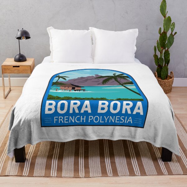 Item preview, Bora Bora French Polynesia Travel Retro Emblem designed and sold by KrisSidDesigns.