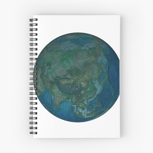 Aperçu de l'œuvre Carte sans frontières - Earth Globe 8 créée et vendue par maptheclouds.