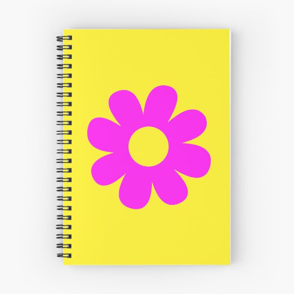 Item preview, Neon Pink Flower Blossom Yellow Background designed and sold by GemsAnatomy.