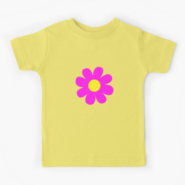 Item preview, Neon Pink Flower Blossom Yellow Background designed and sold by GemsAnatomy.